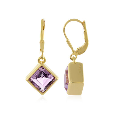 Lavendel-Amethyst-Silberohrringe (MONOSONO COLLECTION)
