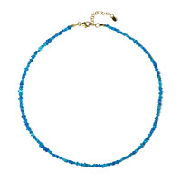 Äthiopischer Blauer Opal-Silberhalskette