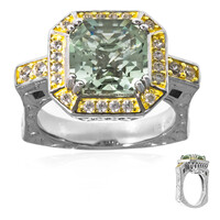 Grüner Amethyst-Silberring (Dallas Prince Designs)