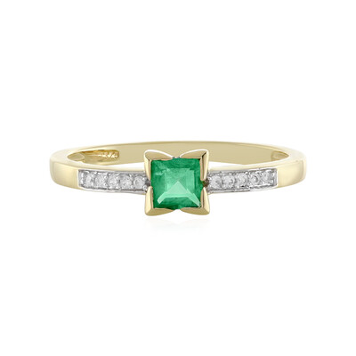 Äthiopischer Smaragd-Goldring