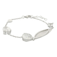 Weißer Quarz-Silberarmband (TPC)