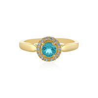 Blauer Apatit-Silberring