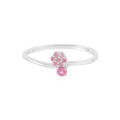 Brasilianischer Pinkfarbener Turmalin-Silberring