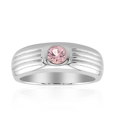 Brasilianischer Pinkfarbener Turmalin-Silberring (Pallanova)