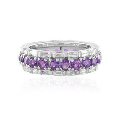 Sibirischer Amethyst-Silberring