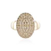 I2 Schokoladen-Brillant-Goldring