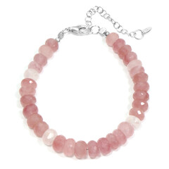 Sawar-Rosenquarz-Silberarmband