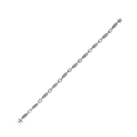 Santa Maria-Aquamarin-Platinarmband (CUSTODANA)