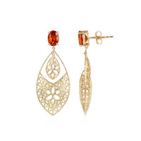 Hessonit-Granat-Goldohrringe (Ornaments by de Melo)