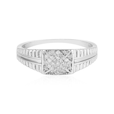 I2 (I) Diamant-Herren-Silberring