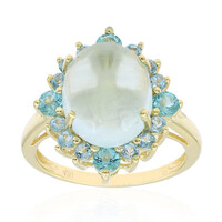 Aquamarin-Goldring