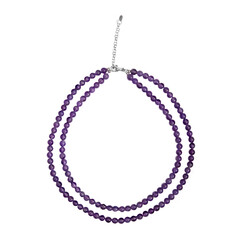 Amethyst-Silberhalskette