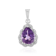 Lavendel-Amethyst-Silberanhänger