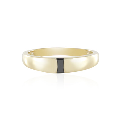 Schwarzer Diamant-Goldring