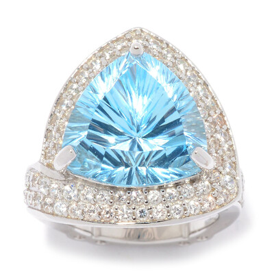 Himmelblauer Topas-Silberring (Dallas Prince Designs)