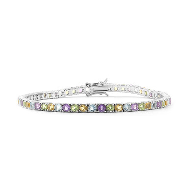 Edelstein-Silberarmband