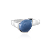 Blauer Opal-Silberring
