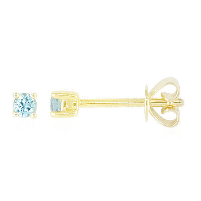Nigerianischer Paraiba-Turmalin-Goldohrringe