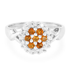 Buriti-Feueropal-Silberring