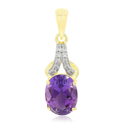 Marokkanischer Amethyst-Goldanhänger