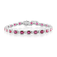 Madagaskar-Rubin-Silberarmband