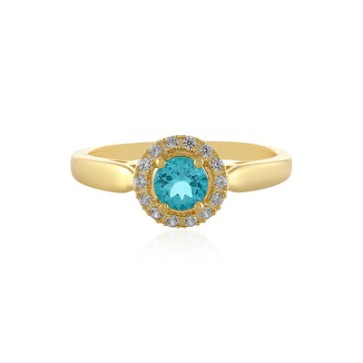 Blauer Apatit-Silberring