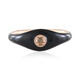 I2 Champagner-Brillant-Silberring