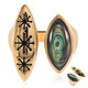 Abalone-Muschel-Silberring (TPC)
