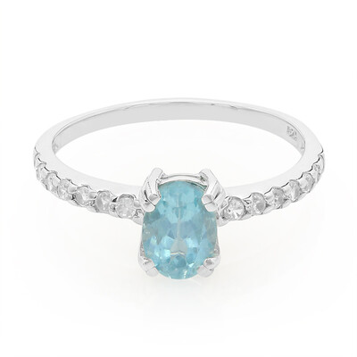 Blauer Apatit-Silberring