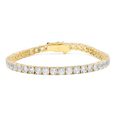Weißer Topas-Silberarmband