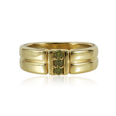 Gelber I1 Diamant-Silberring