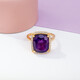 Marokkanischer Amethyst-Silberring