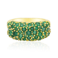 Sambia-Smaragd-Goldring (Adela Gold)