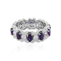 Sambia-Amethyst-Silberring (Dallas Prince Designs)