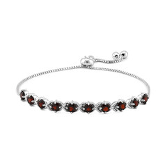 Granat-Silberarmband