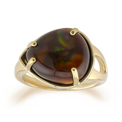 Feuerachat-Goldring