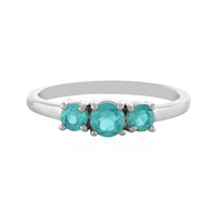 Blauer Apatit-Silberring
