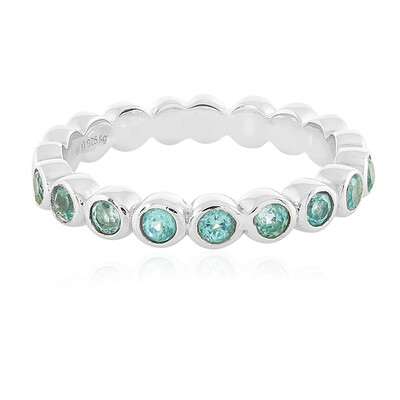 Blauer Apatit-Silberring