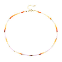 Mexikanischer Feueropal-Silberhalskette