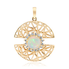 AAA-Welo-Opal-Goldanhänger (Ornaments by de Melo)
