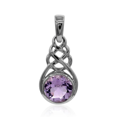 Lavendel-Amethyst-Silberanhänger