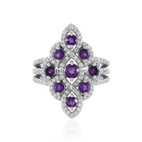 Sibirischer Amethyst-Silberring