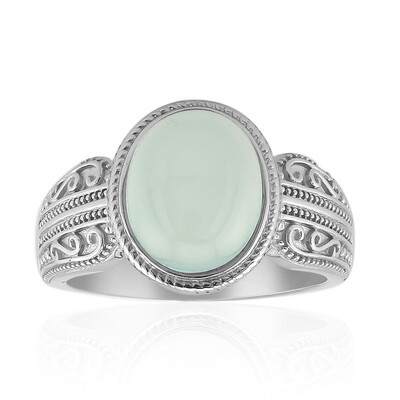 Aqua-Chalzedon-Silberring