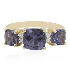 Blaubeer-Quarz-Goldring