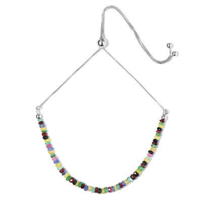 Edelstein-Silberarmband