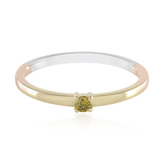 Gelber I2 Brillant-Goldring