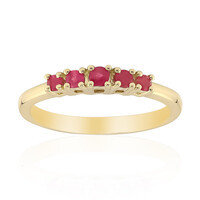 Roter Beryll-Goldring