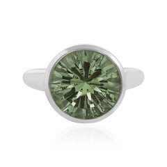 Grüner Amethyst-Silberring