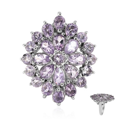 Lavendel-Amethyst-Silberring
