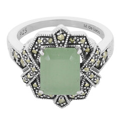 Jade-Silberring